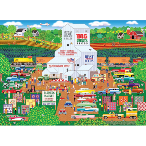 George Cra-Z-Art - RoseArt - Home Country - County Corner Farmers Market - 1000 Piece Jigsaw Puzzle