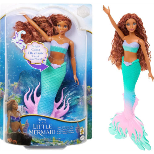 Mattel Disney The Little Mermaid Sing & Dream Ariel Fashion Doll with Signature Tail, Toys Inspired by the Movie