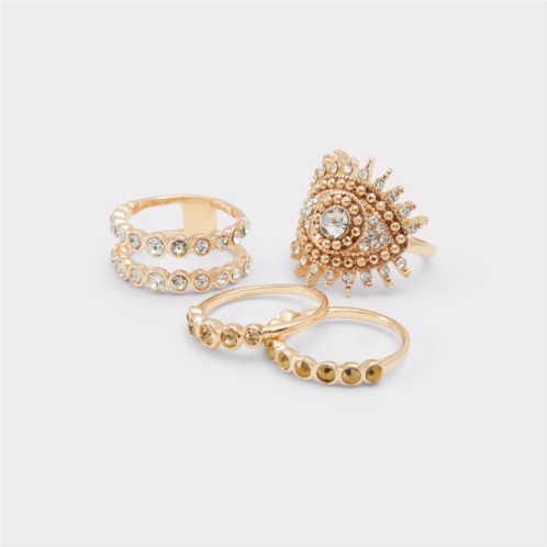 ALDO Albanna Gold/Clear Multi Womens Rings