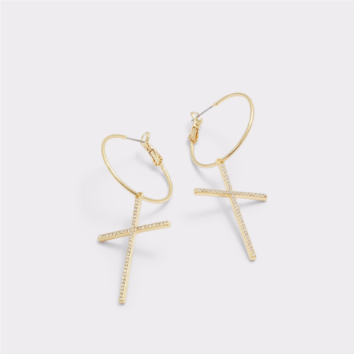ALDO Aneddebb Gold/Clear Multi Womens Earrings