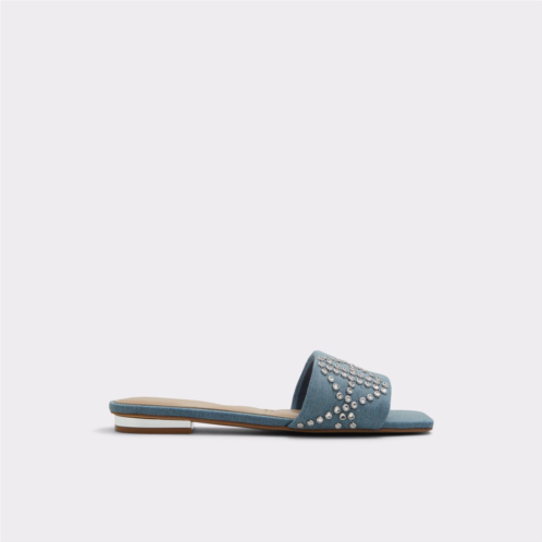 ALDO Bentariel Medium Blue Womens Flat Sandals