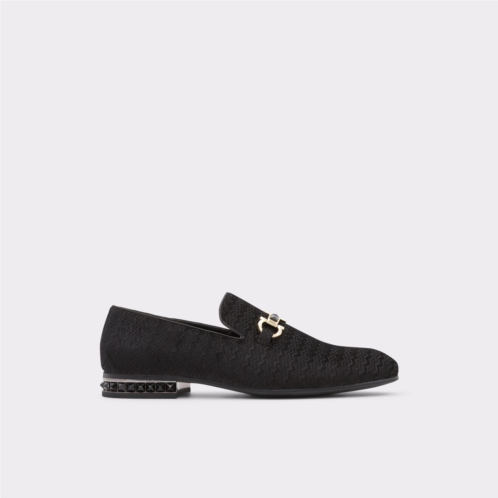 ALDO Bowtie Black Textile Velvet Mens Loafers & Slip-Ons