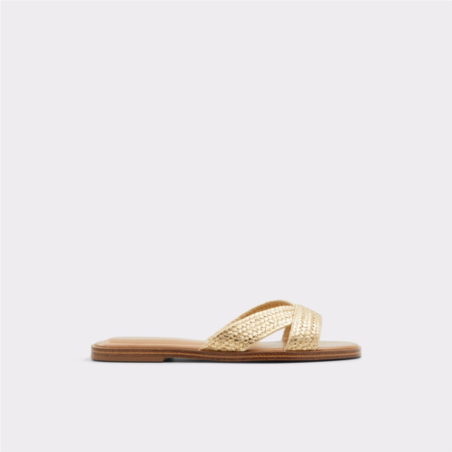 ALDO Caria Gold Womens Flat Sandals