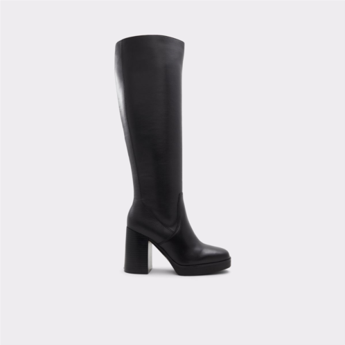 ALDO Equine Black Womens Tall Boots