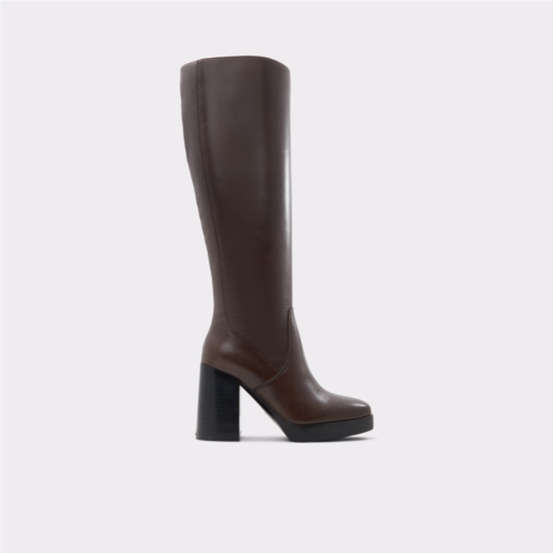 ALDO Equine Dark Brown Womens Tall Boots