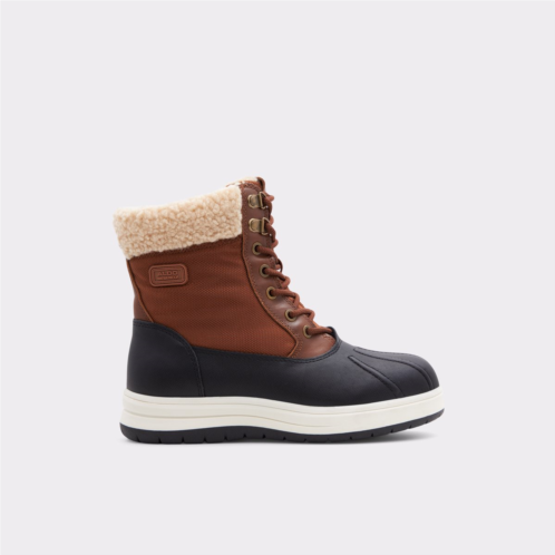 ALDO Flurrys Cognac Synthetic Mixed Material Womens Winter boots