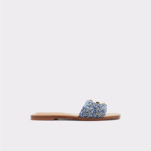 ALDO Glaeswen Medium Blue Womens Flat Sandals
