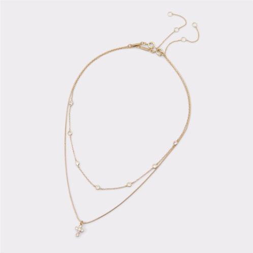 ALDO Jennariel Gold/Clear Multi Womens Necklaces