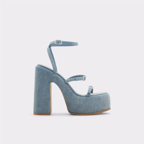 ALDO Joden Medium Blue Womens Platform Sandals