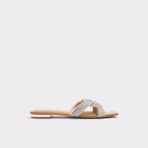 ALDO Karlita Silver Womens Flat Sandals