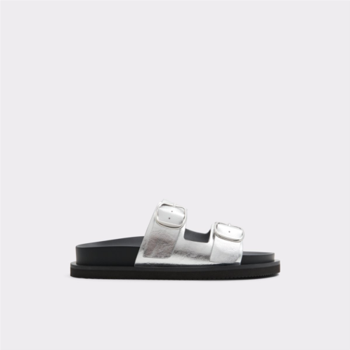 ALDO Kravis Silver Womens Flat Sandals