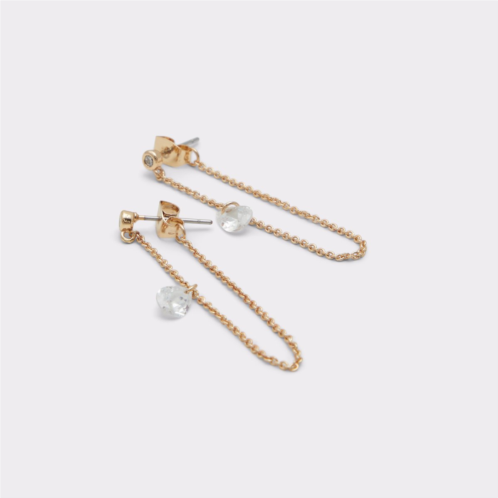 ALDO Lagrimo Gold/Clear Multi Womens Earrings