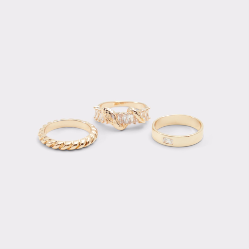 ALDO Legera Gold/Clear Multi Womens Rings