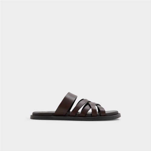 ALDO Lorenzo Dark Brown Mens Sandals & Slides