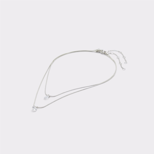 ALDO Mealonnie Silver/Clear Multi Womens Necklaces