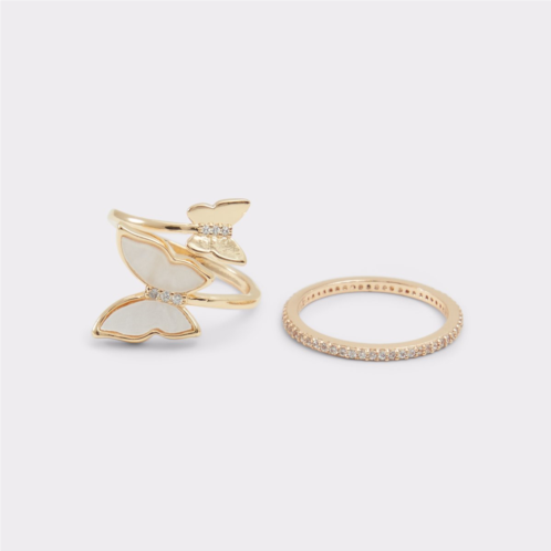 ALDO Robiei Gold/Clear Multi Womens Rings