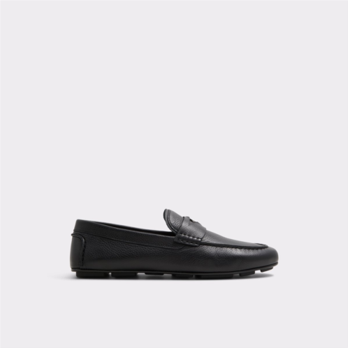 ALDO Squire Black Leather Pebble Mens Loafers & Slip-Ons