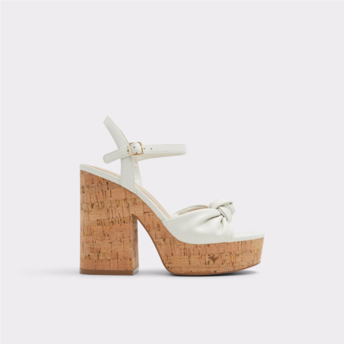 ALDO Ulialdan White/Bone Womens Platform Sandals