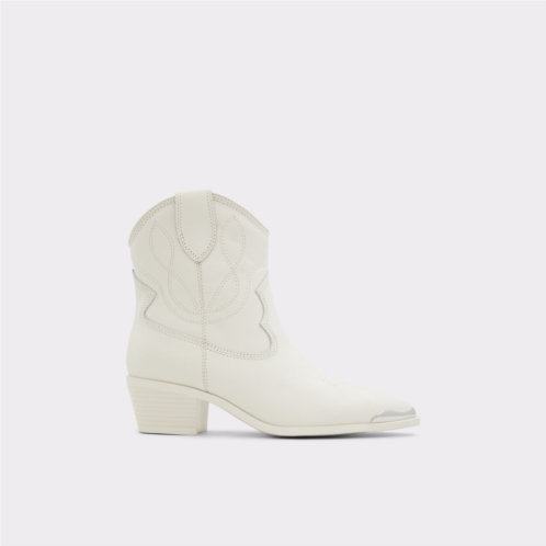 ALDO Valley Open White Womens Ankle boots