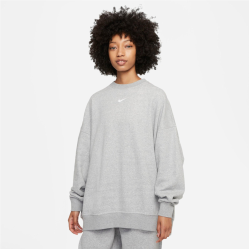 Womens Nike Sportswear Collection Essentials Oversized Fleece Crewneck Sweatshirt
