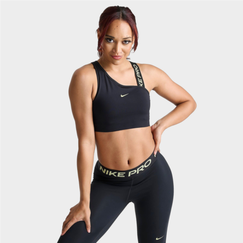 Womens Nike Pro Dri-FIT Swoosh Asymmetrical Medium-Support Sports Bra