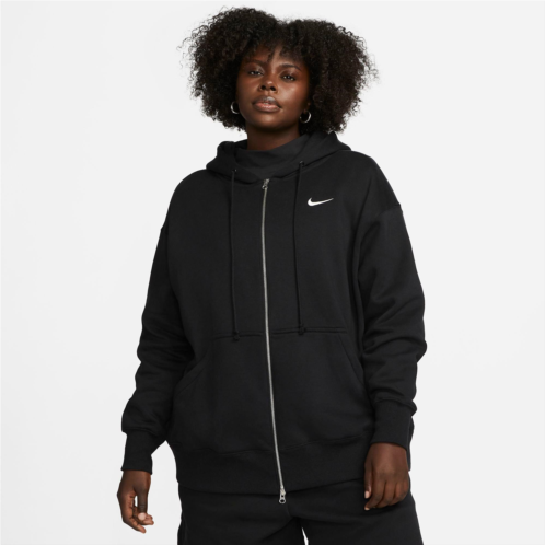 Womens Nike Sportswear Phoenix Fleece Oversized Full-Zip Hoodie (Plus Size)