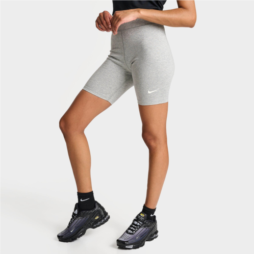 Womens Nike Sportswear Essential High-Waisted 8 Biker Shorts