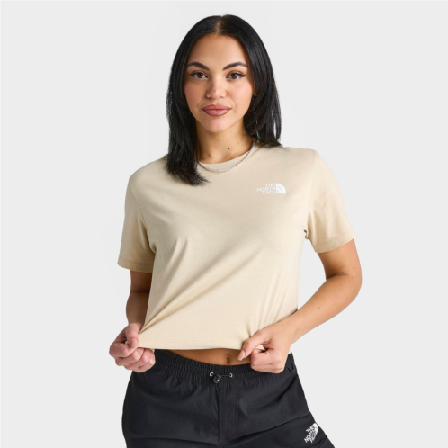 THE NORTH FACE INC Womens The North Face Half Dome Logo Cropped T-Shirt