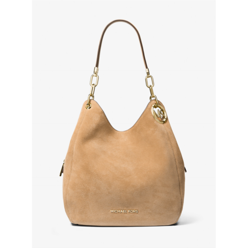 Michaelkors Lillie Large Suede Shoulder Bag