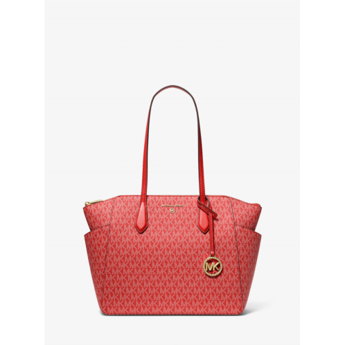 Michaelkors Marilyn Medium Signature Logo Tote Bag