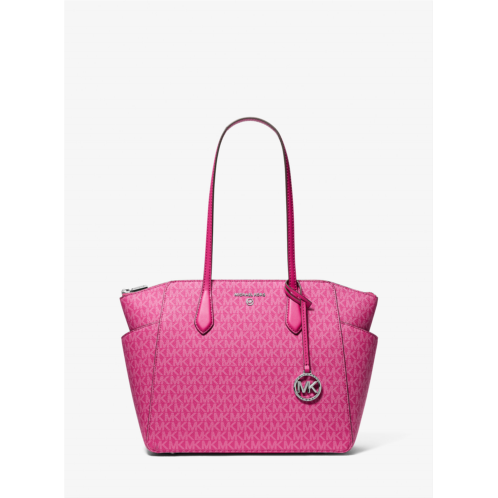 Michaelkors Marilyn Medium Signature Logo Tote Bag