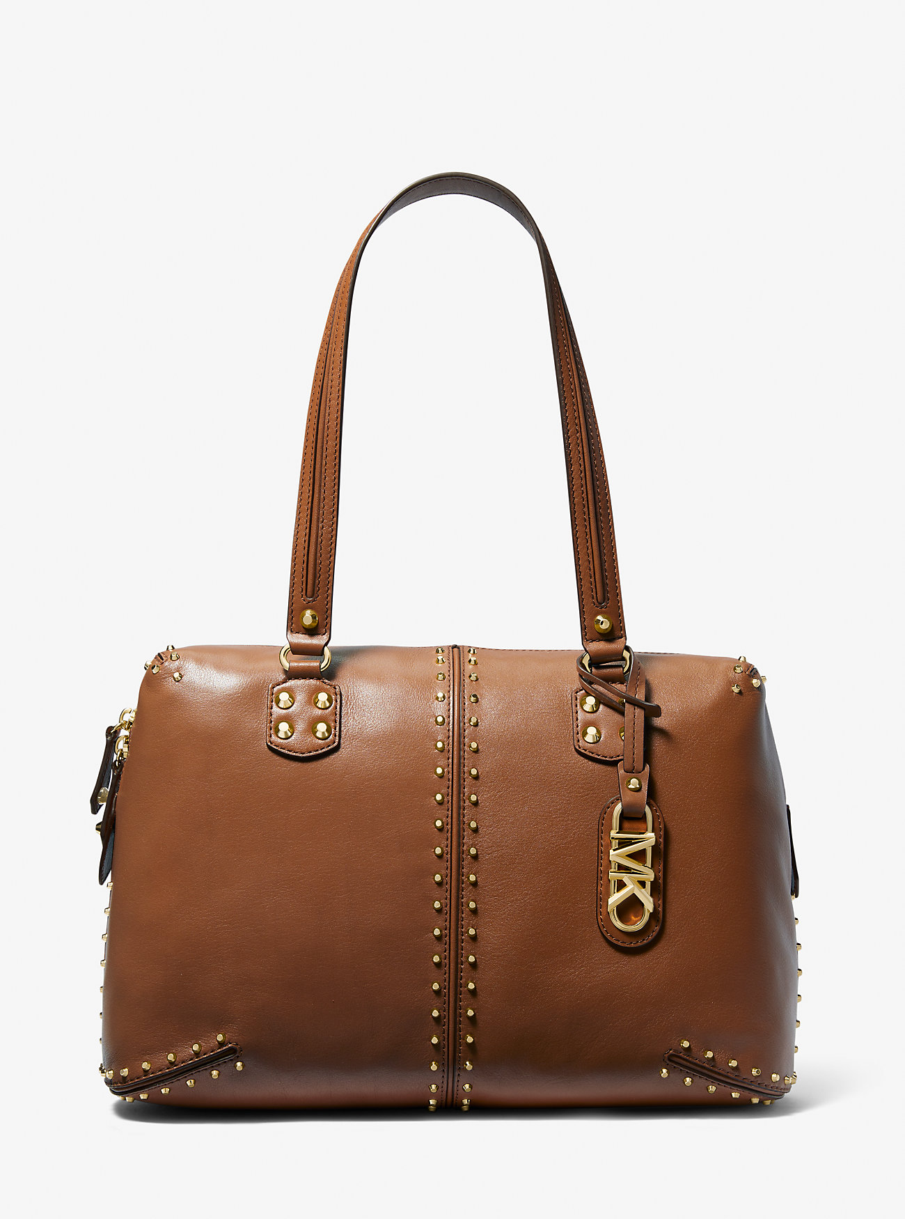 Michaelkors Astor Large Studded Leather Tote Bag