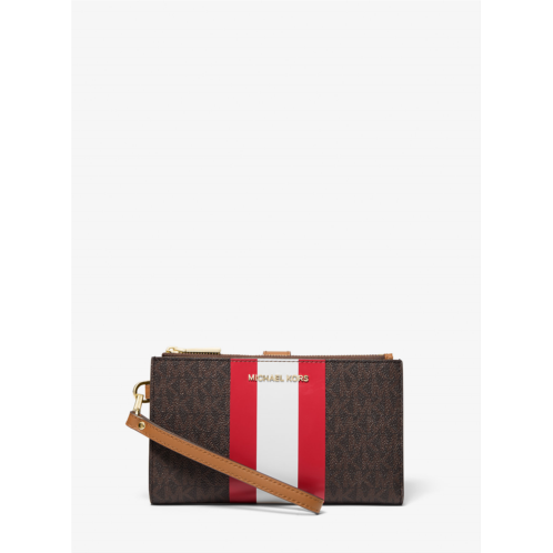 Michaelkors Adele Logo Stripe Smartphone Wallet