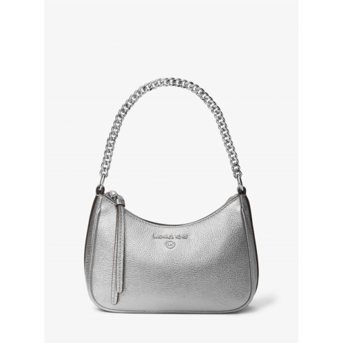 Michaelkors Jet Set Charm Small Metallic Leather Pochette