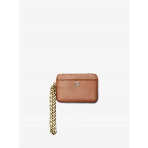 Michaelkors Medium Saffiano Leather Chain Card Case