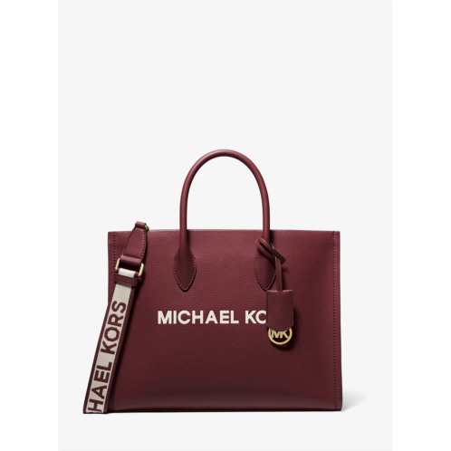 Michaelkors Mirella Medium Pebbled Leather Tote Bag