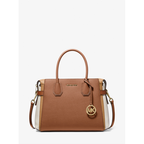 Michaelkors Mercer Medium Color-Block Belted Satchel