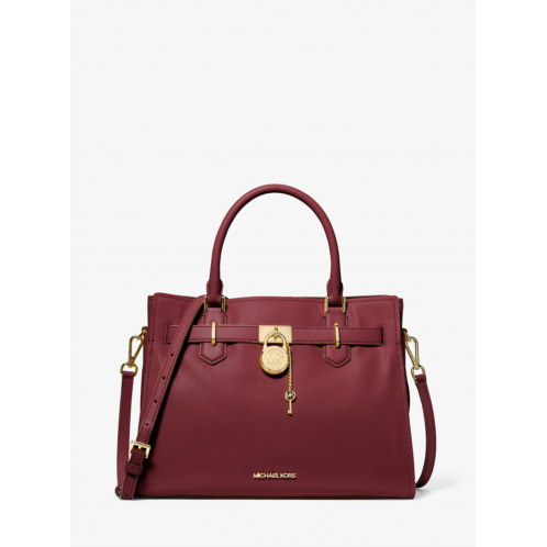 Michaelkors Hamilton Medium Leather Satchel