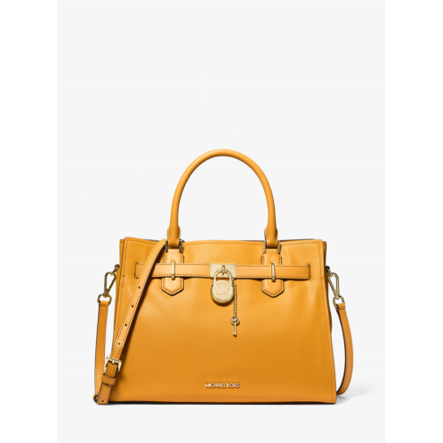 Michaelkors Hamilton Medium Leather Satchel