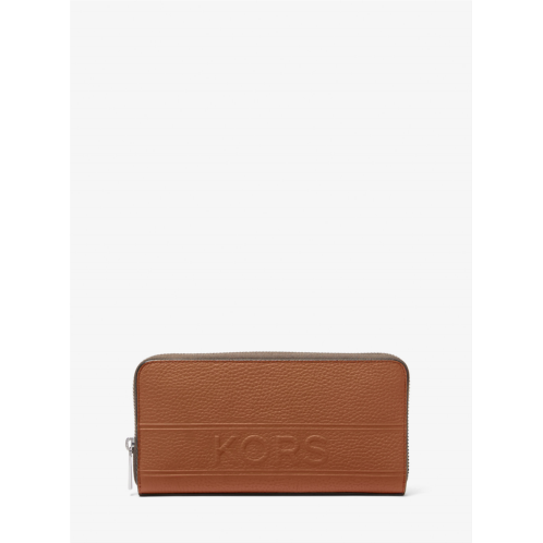 Michaelkors Hudson Pebbled Leather Zip-Around Wallet