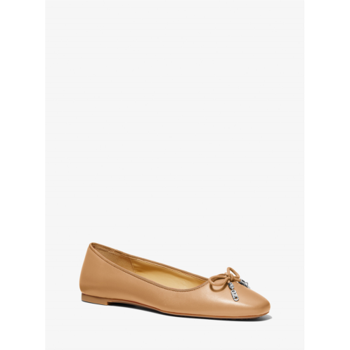 Michaelkors Nori Leather Ballet Flat