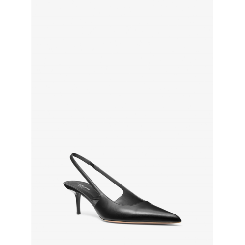 Michaelkors Emma Leather Slingback Pump