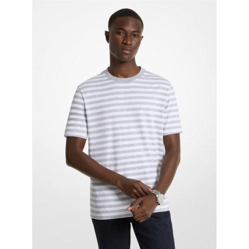 Michaelkors Striped Pima Cotton T-Shirt