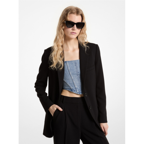 Michaelkors Crepe Boyfriend Blazer