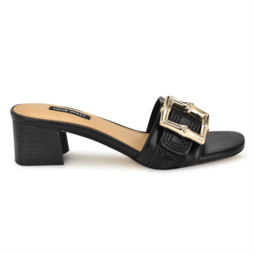 NINEWEST Garta Buckle Slide Sandals