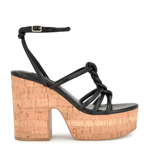 NINEWEST Olander Knotted Platform Sandals