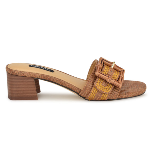 NINEWEST Garta Buckle Slide Sandals