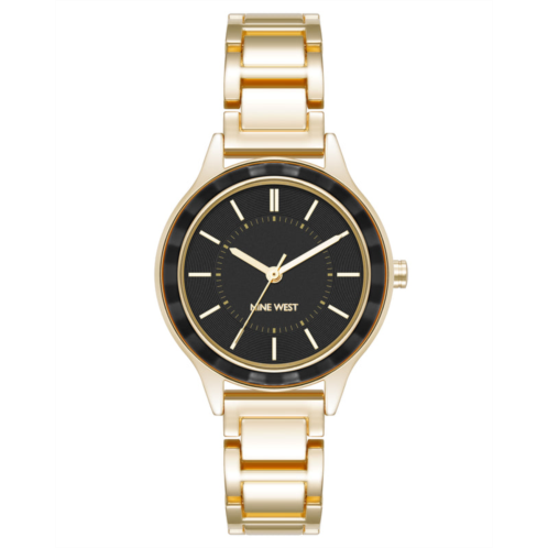 NINEWEST Textured Bezel Bracelet Watch