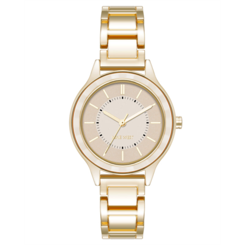 NINEWEST Textured Bezel Bracelet Watch