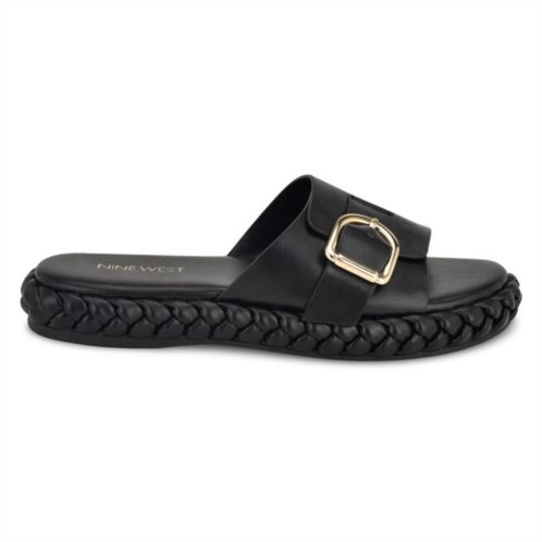 NINEWEST Shantel Casual Woven Footbed Sandals